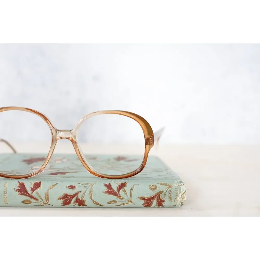 Vintage 1970s Germany Eyeglass frames 50-16 NOS Grandmacore Eyewear Nerd